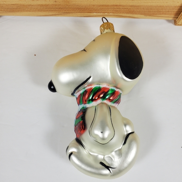 Kurt Adler Polonaise Peanuts Ornaments Snoopy and Lucy in Wood Crate - Picture 4 of 16
